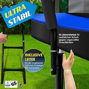 Kesser® Trampolin | TÜV Rheinland GS Zertifiziert | Kindertrampolin 366 cm | inkl. Sicherheitsnetz
Kesser® Trampolin | 7cbc194c A970 49d5 8293 4de020a534d9. CR0,0,3000,3000 PT0 SX300 V1