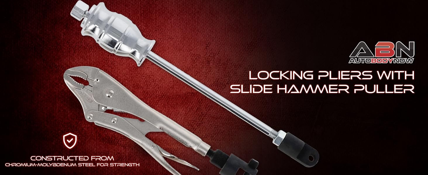 ABN Locking Pliers Slide Hammer Puller, 2.5lb Swivel Grip