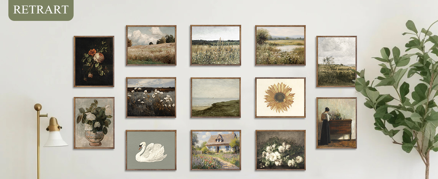 RETRART Vintage Danish Canvas Wall Art -... 10 Vintage Wall Art