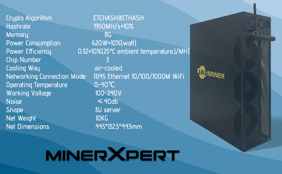 Amazon.com: Jasminer X16-Q 1950MH 620W 8G Miner ETC Ethereum