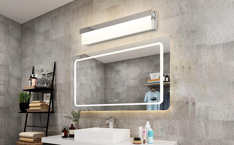 bathroom lights over mirror
