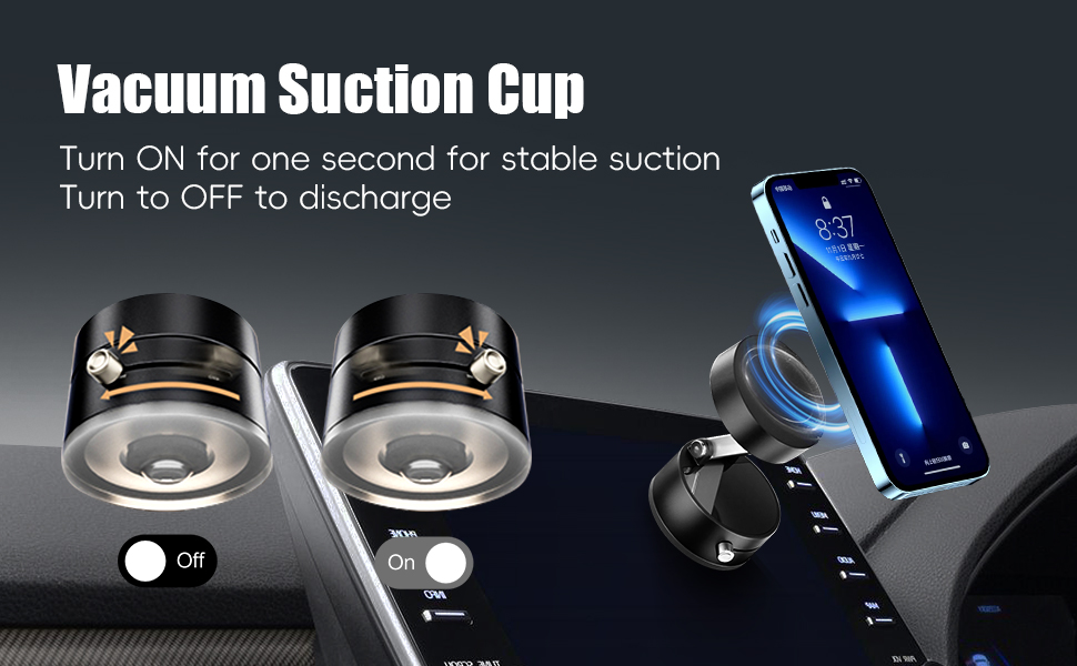 Vacuum Magnetic Suction Phone Holder