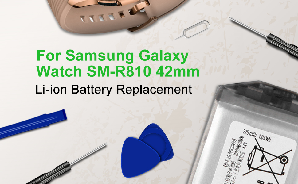 Replacement Battery EBBR810ABU for Samsung Galaxy Watch SM