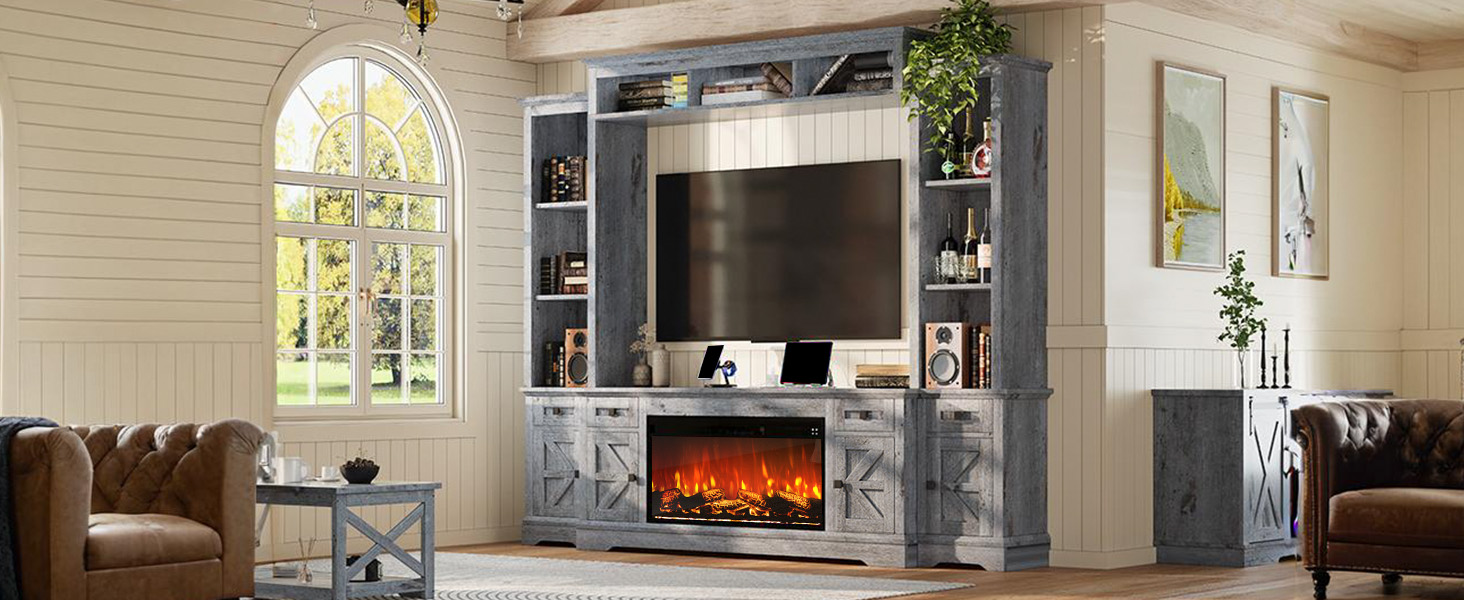 fireplace tv stand