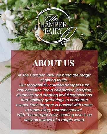 Text reads 'ABOUT US' and 'FAIRY' overlaid on decorative background with greenery and wooden elements. Appears to be website or marketing material section headers.