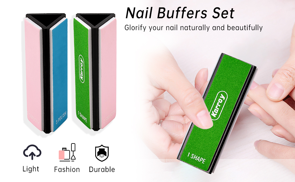 Karroy Nail File and Buffer Blocks for Natural Nails