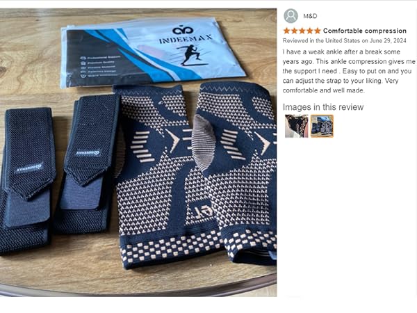 Copper Ankle Brace Support for Women Men Sprained Ankle Compression Sleeve achilles tendonitis