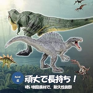 Amazon.co.jp: Archnote ティラノサウルス スピノサウルス 恐竜