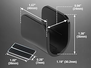 Removal Earbuds stand supports Apple AirPods and earbud cases up to 0.94 inch thick