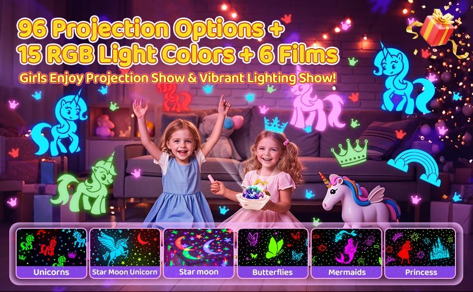 Girls Toys Age 6-8 Girls Toys Unicorn light Projector Toddler Girl Toys 1 Year Old Girl Gifts