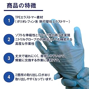 エラストマー TPE 手袋 Mサイズ 100枚入り×２５箱 楽天市場】＼P5倍／ 【送料無料】 TPE ストレッチ手袋 手袋 100