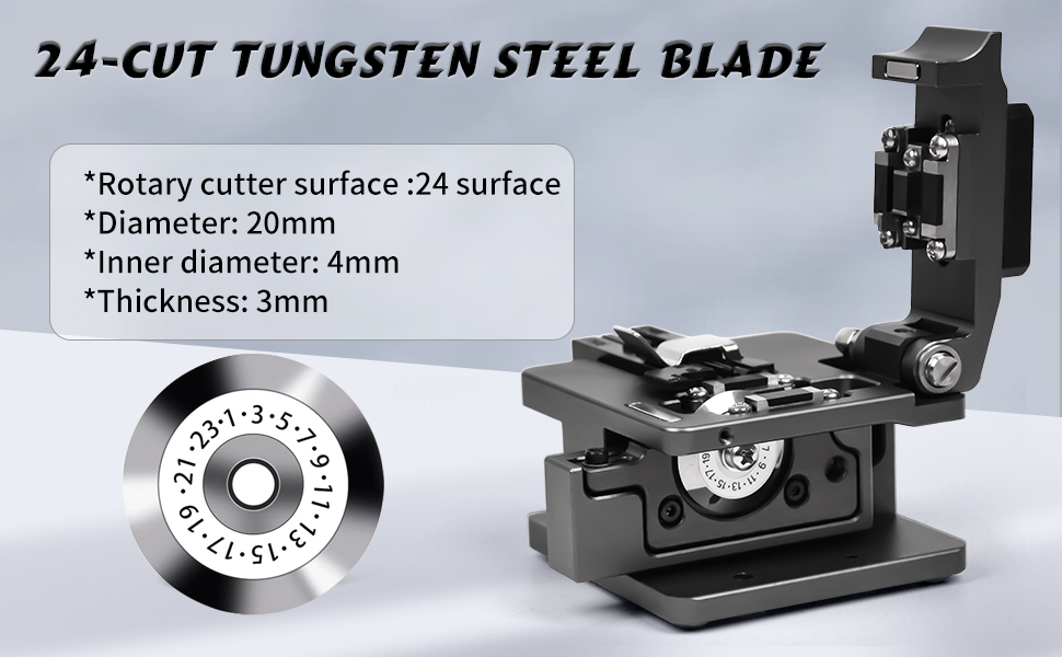 VAEYI Fiber Optic Cleaver, Angle1, High Precision with 24