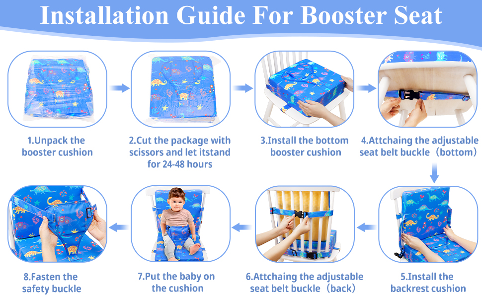 Toddler Booster Seat for Dining Table, Cartoon Booster Seat for Dining Table with
