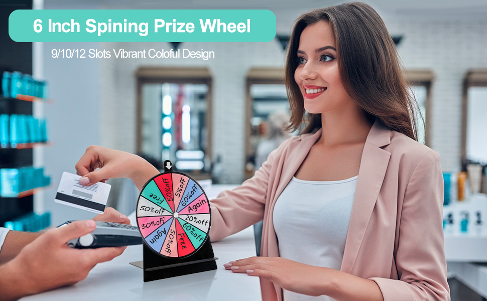 6" Spinning Prize Wheel