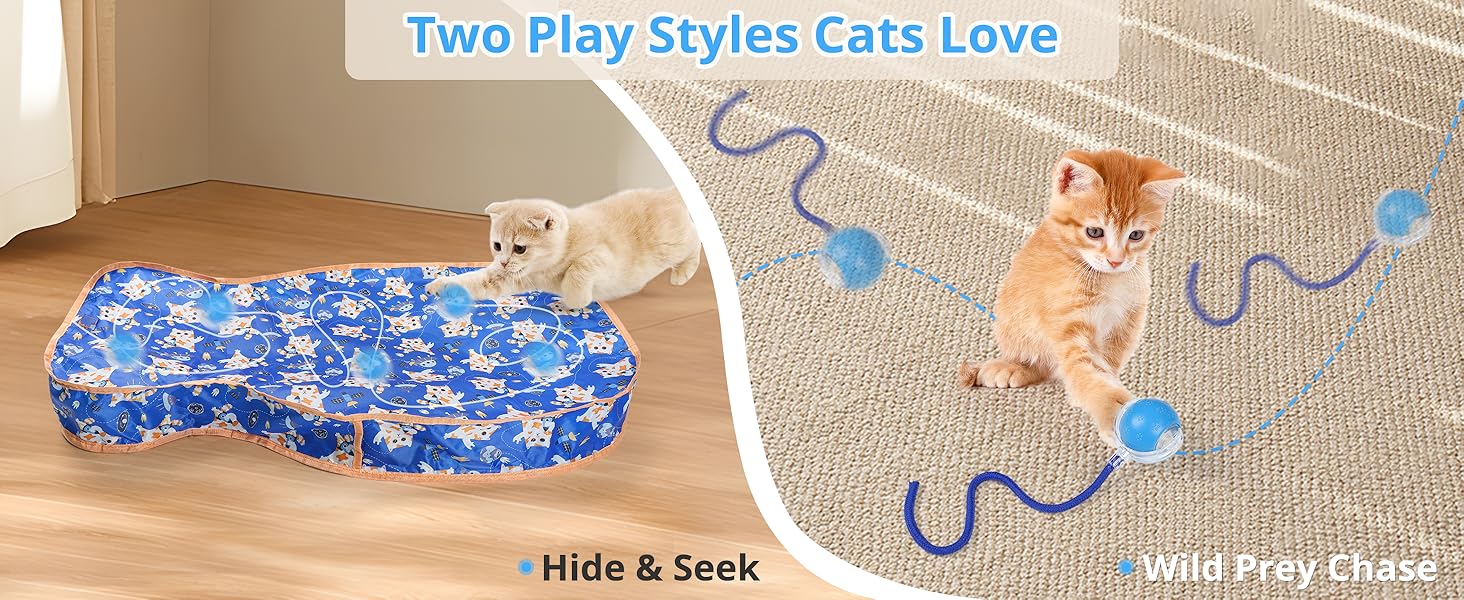cat interactive toys for indoor cats cat ball toy cat enrichment kitten toys cat games 