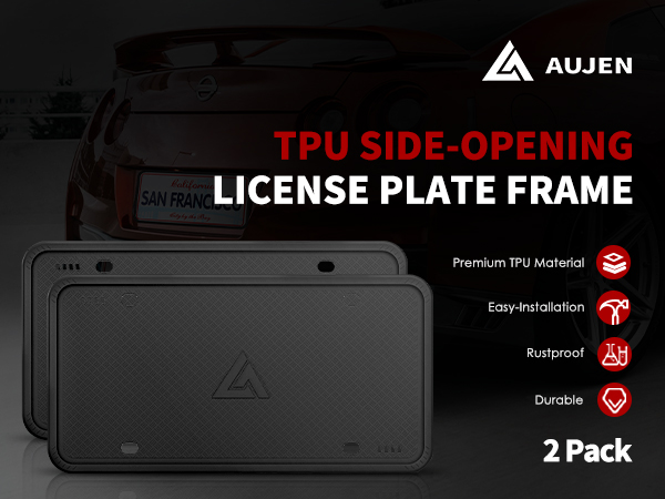 aujen license plate frame
