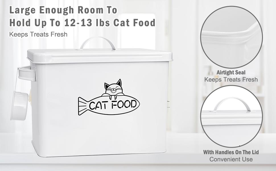 Large Cat Food Storage Container