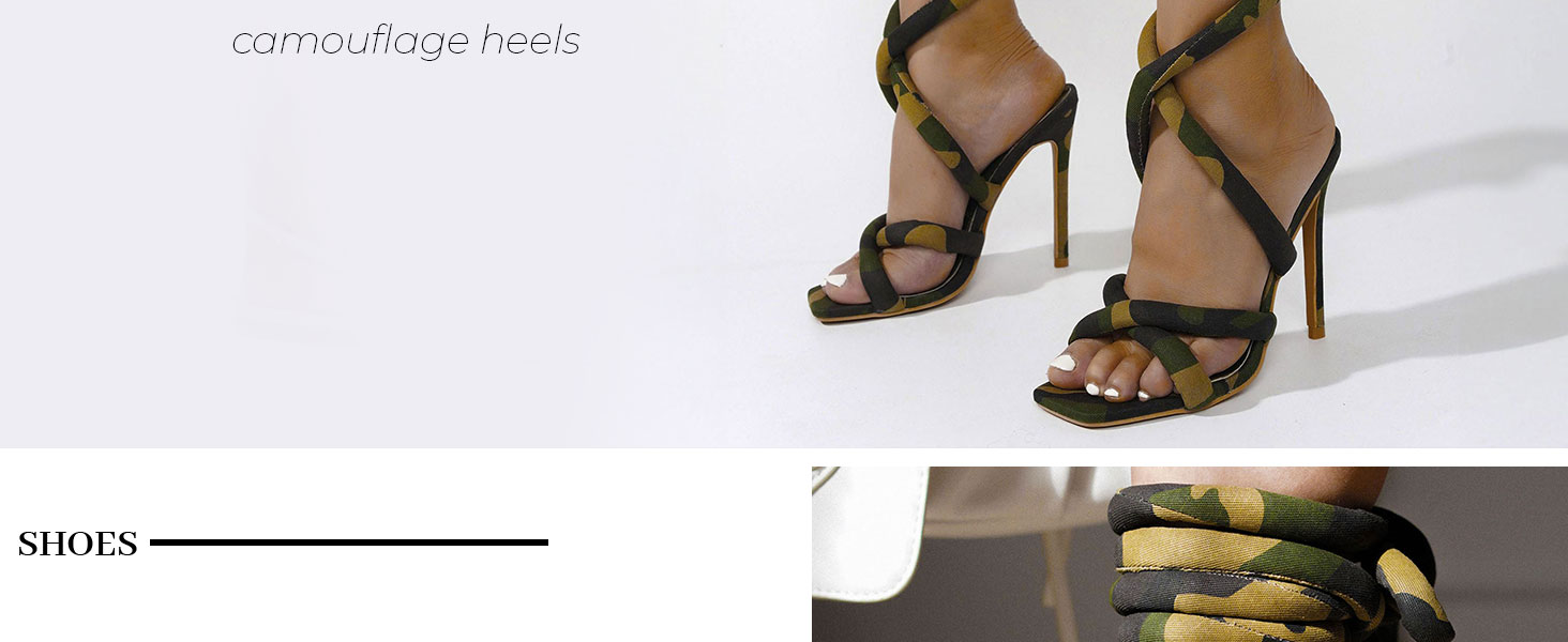 camouflage heels