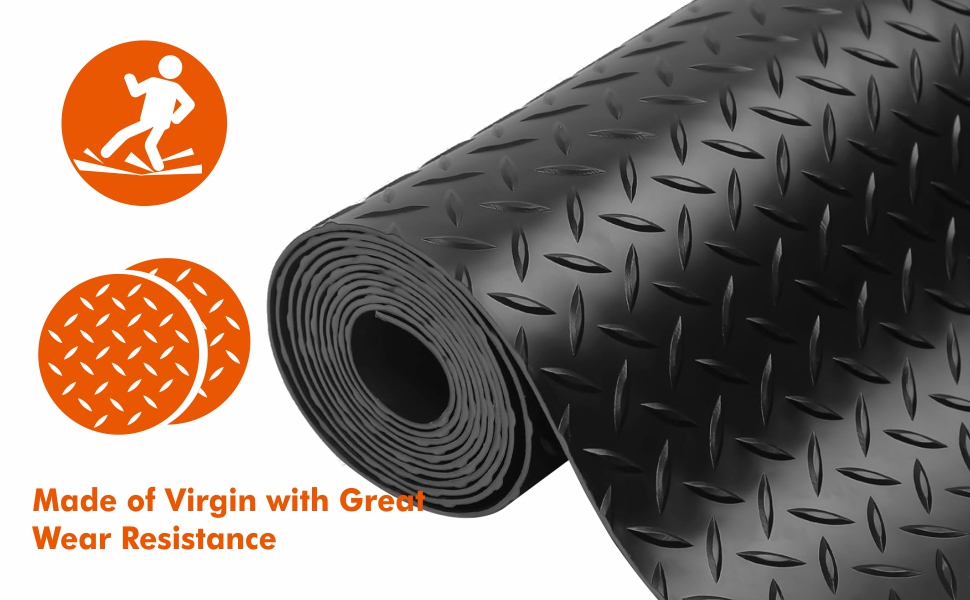 carservice IMLA wheels slipmat スリップマット Anti Slip Comfortable Rubber Floor Mats for Cars, Garage