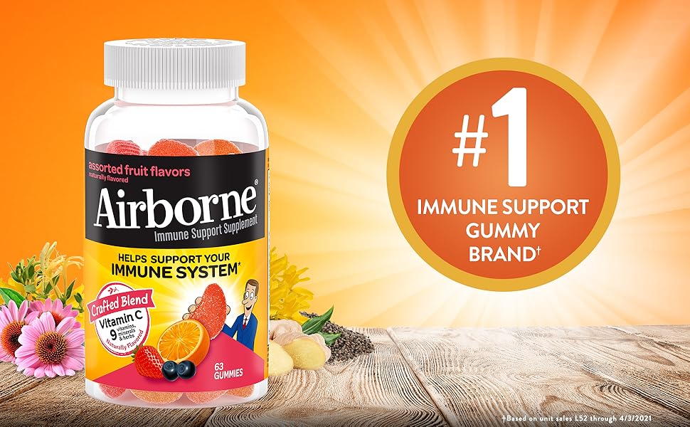 Airborne Vitamin C 750mg (per Serving) Assorted Fruit