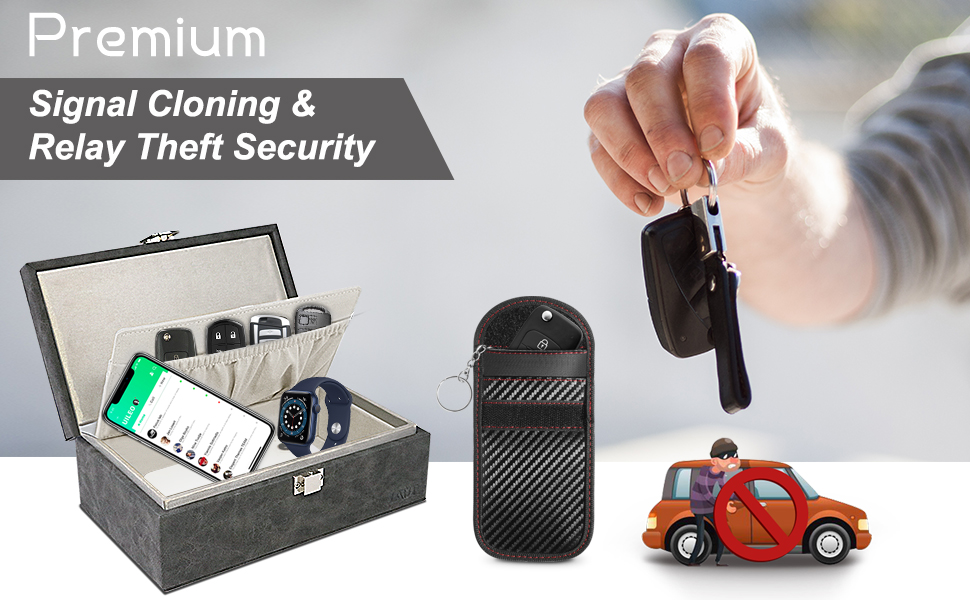 Faraday Box for Car Keys+Faraday Bags, Extra Large Car Key Signal