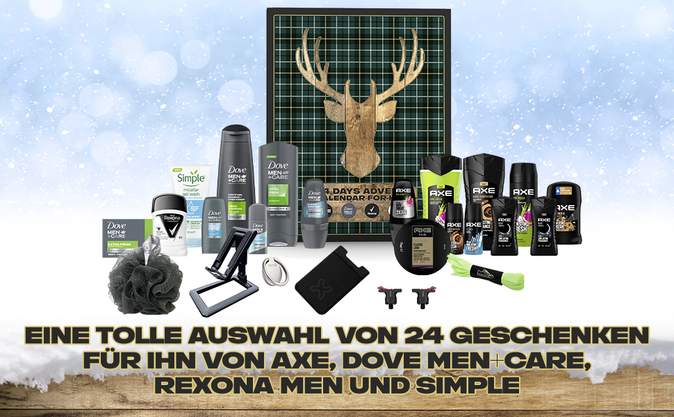 Axe Adventskalender 2023 für Männer mit, Dove Men+Care, Rexona Men