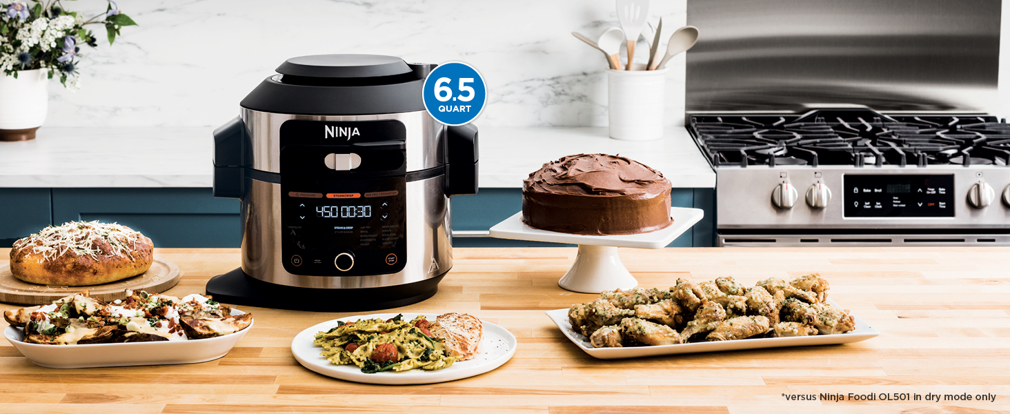 Ninja OL501 Foodi 6.5 Qt. 14in1 Pressure Cooker Steam Fryer with