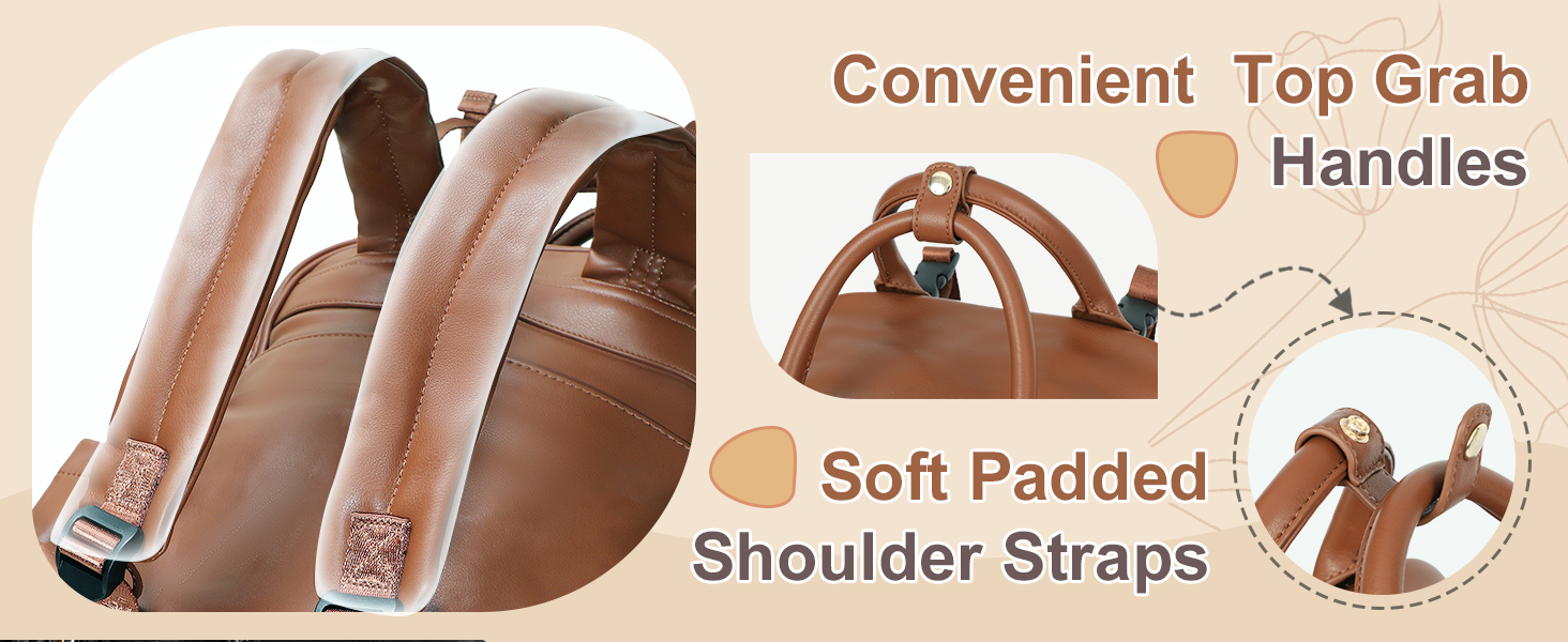 omanmoli leather diaper bag baby bag backpack