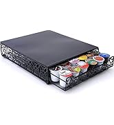 Home-It K Cup Holder for Counter - Storage Drawer for Keurig K-Cup Coffee Pod Organizer - Metal D...