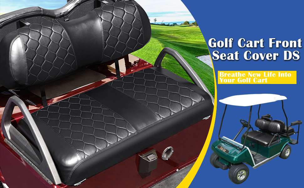 GOANYERE Golf Cart Seat Covers Kit for Club Car DS OEM Ordinary Seat Cushion, Golf