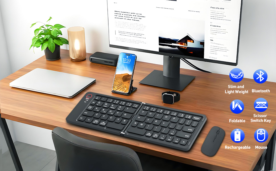 Foldable Keyboard and Mouse