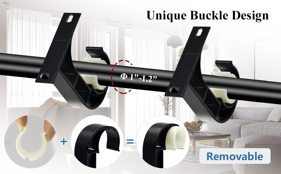 curtain brackets with plastic buckle curtain brackets ceiling mount curtain rod brackets for drapery