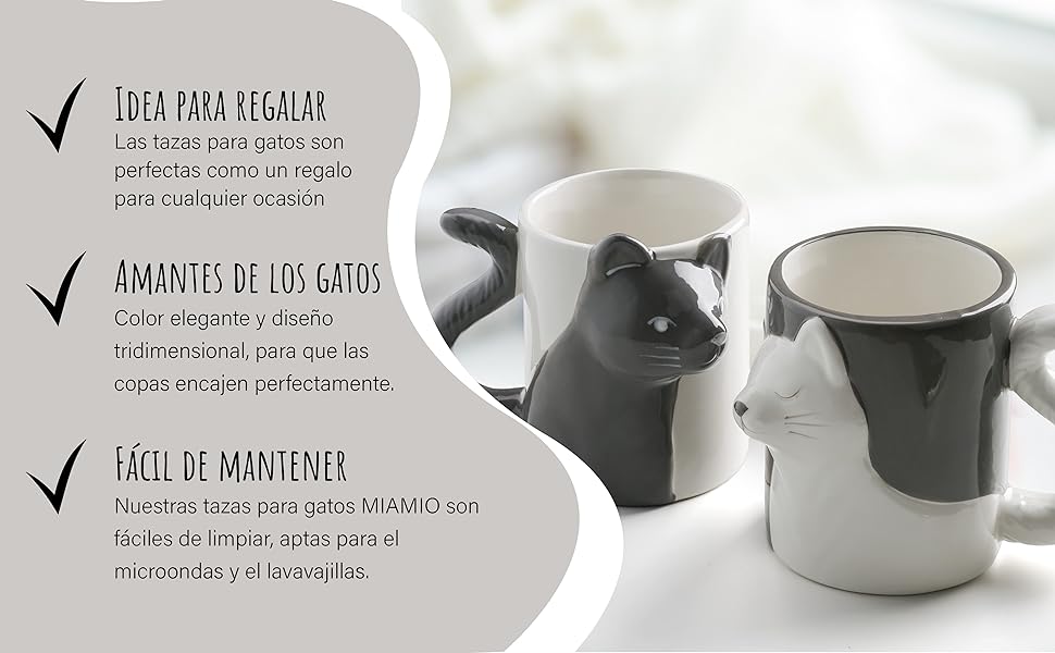 MIAMIO Cat Mugs Gift