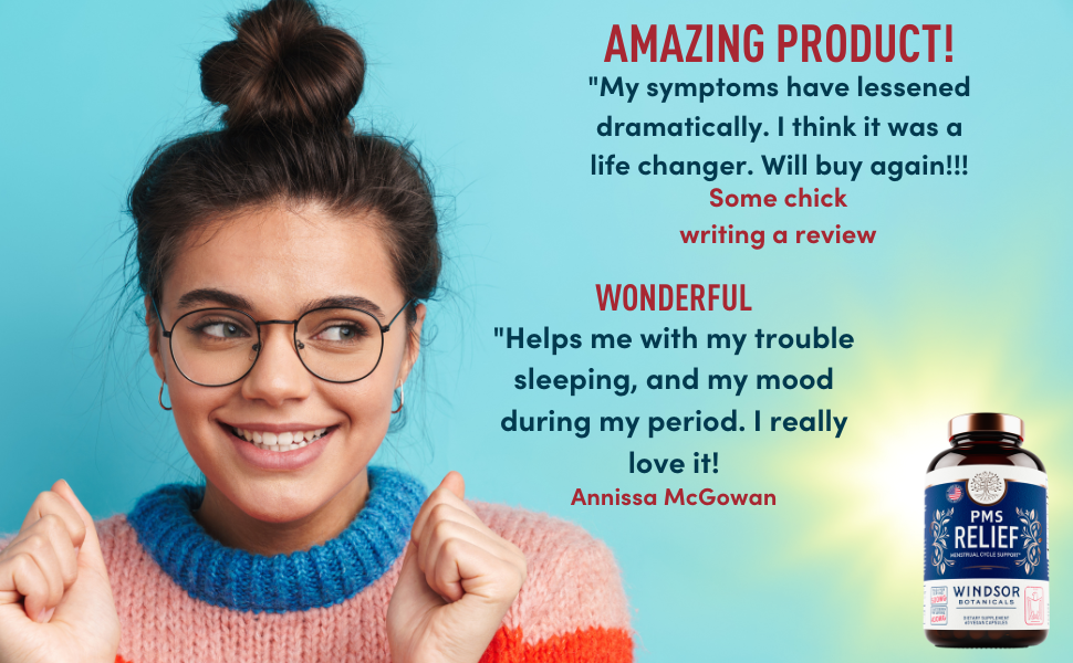 PMS Relief Support Supplement Capsules