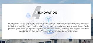 Der Text lautet „INNOVATION“, gefolgt von einer technischen Erklärung. Professionelle Geschäftspräsentationsfolie mit technischem Text.