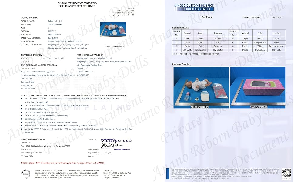 anano CPC test report