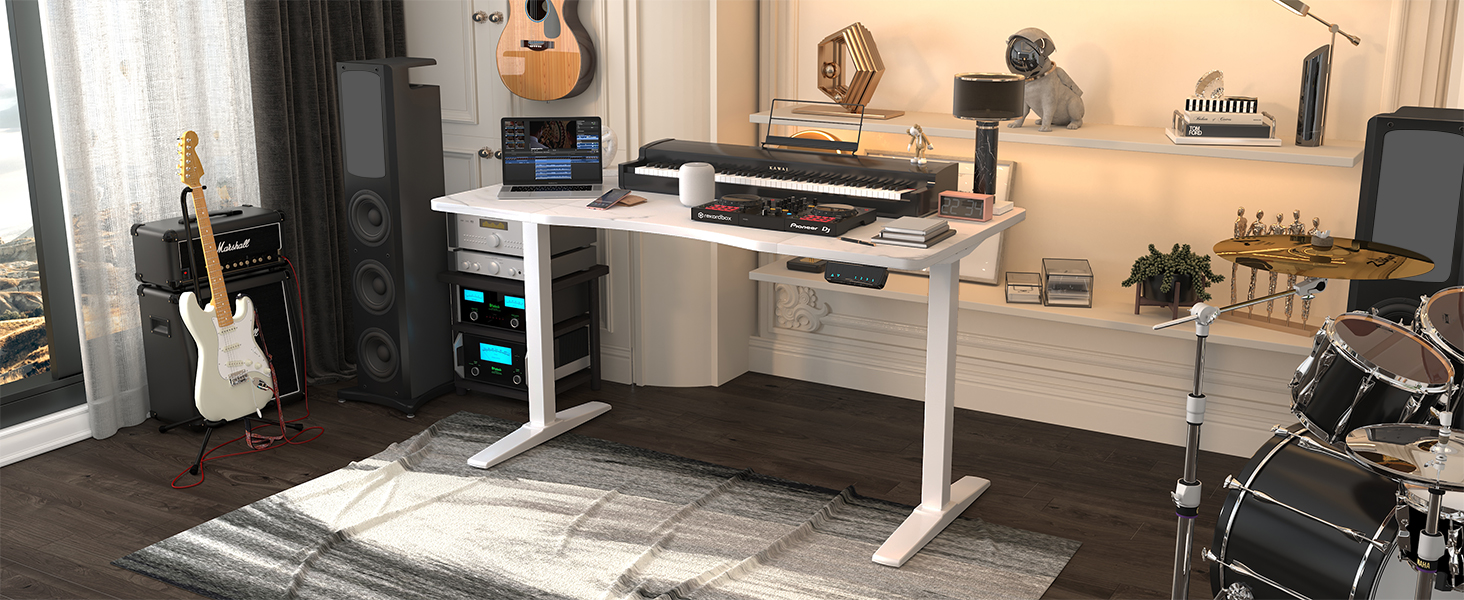 Monomi Height Adjustable Electric Standing Desk, 55 x 28