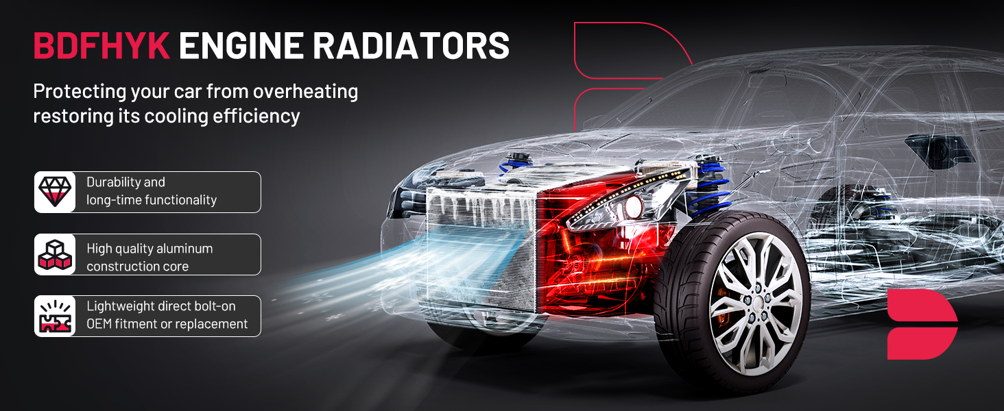 BDFHYK engine radiator