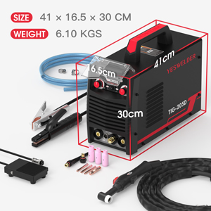 Poste à Souder 205Amp 230V TIG/ARC 2 En 1 HF TIG Convertisseur DC IGBT MMA Avec Pédale De Commande YESWELDER 13 1