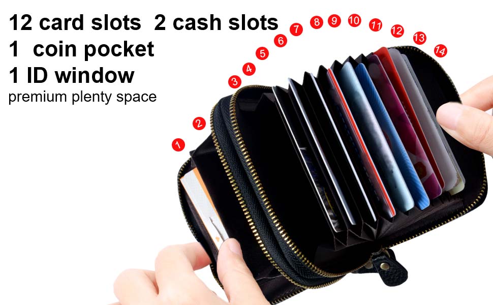 ProChosen Credit Card Holder Wallet,RFID Blocking Small Wallets Genuine