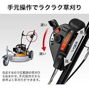 Amazon.co.jp: HAIGE(ハイガー) 草刈り機 自走式 エンジン 4サイクル 6