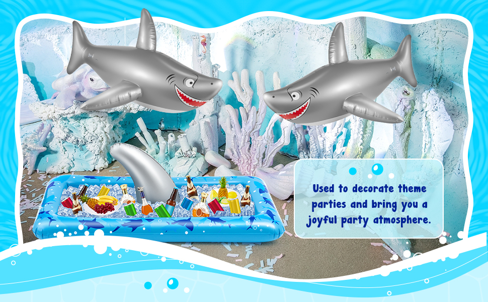 その他 Set of 6 Inflatable SHARKS 60cm / Birthday PARTY DECORATIONS Favours/Decor / by RIN Amazon | Set of 6 Inflatable SHARKS 60cm / Birthday PARTY