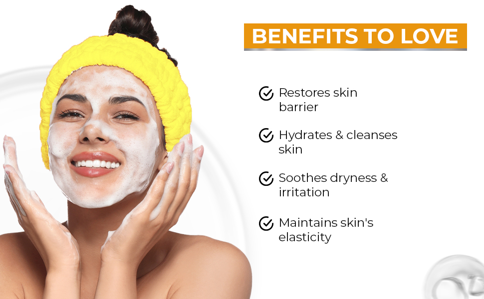 Ceramide Power: Enriched with Ceramide for effective skin barrier support