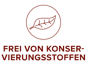 Frei von Konservierungsstoffen