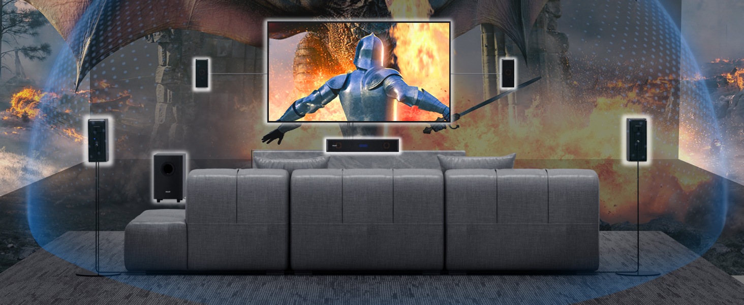 TV soundbar, enjoy cinema-like surround sound at home