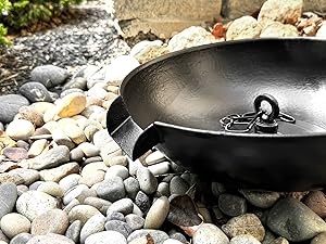 U-nitt Rain Chain Anchoring Basin Bowl 972FBLK-V2