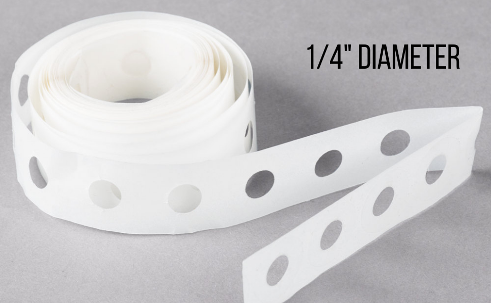 1InTheOffice Hole Punch Reinforcement Stickers, Clear Hole