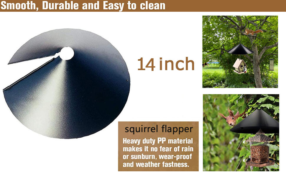 Wrap Around Squirrel Baffle Universal Squirrel Proof Baffle Foldable