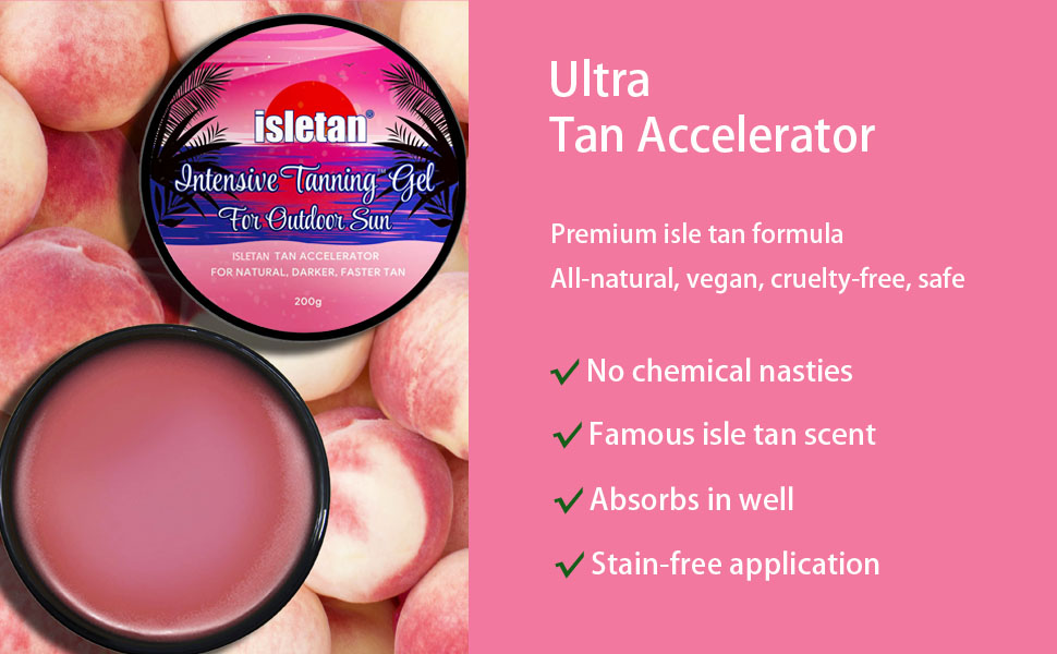 intensive tanning gel, tanning butter, outdoor tanning accelerator