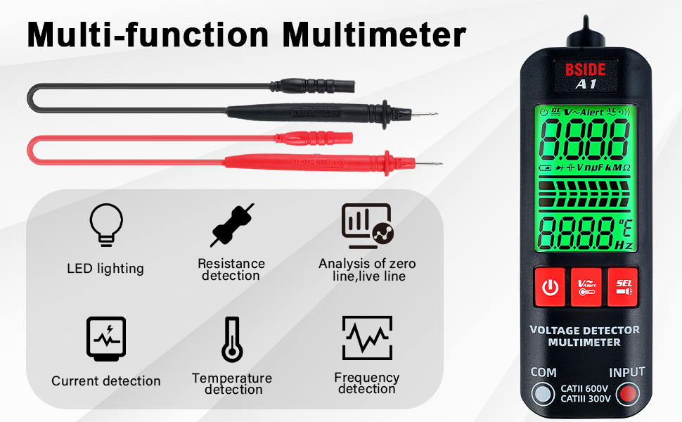 A1 Fully Automatic AntiBurn Intelligent Digital Multimeter, Auto
